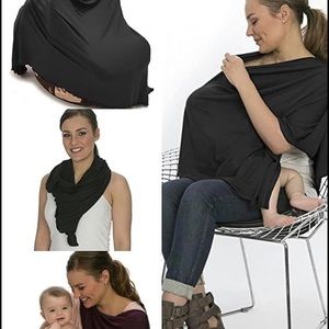 Black Bamboobies Nursing Shawl (one size)